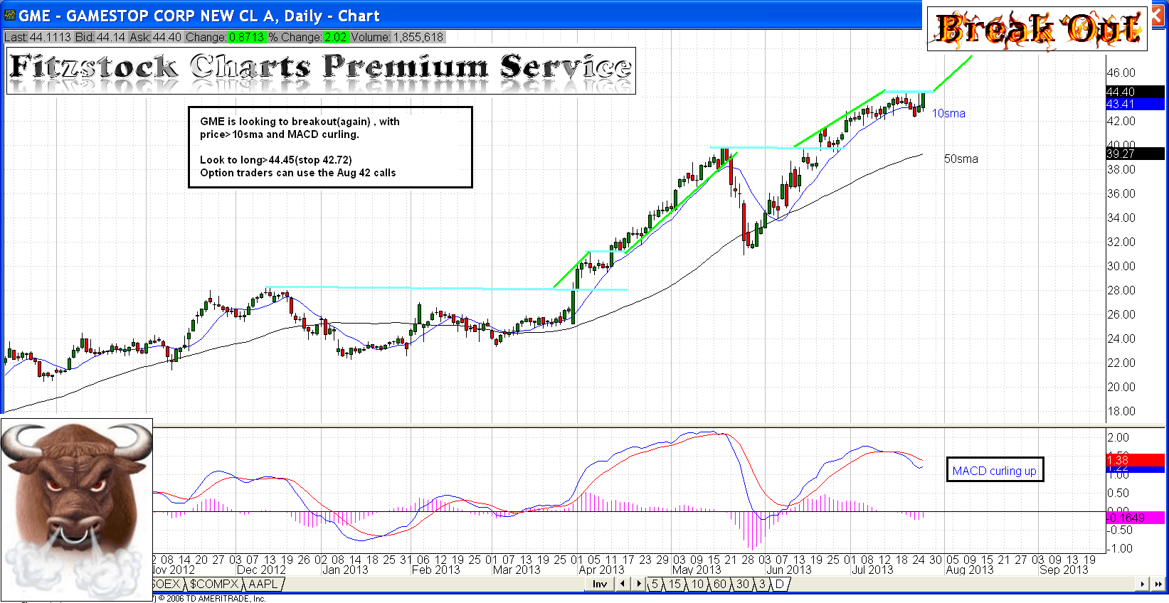 GME Fitzstock Charts