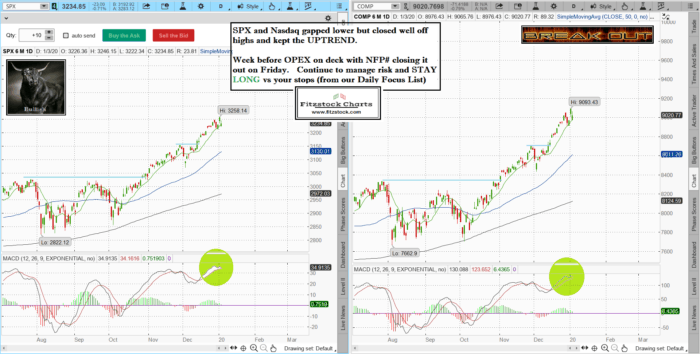 SPXNAZ 1 700x354 - Stock Chart Analysis with the Best Stock Charts in the Industry- Fitzstock Charts closing notes 1/3/20